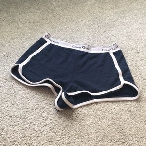Calvin Klein varsity sleep shorts